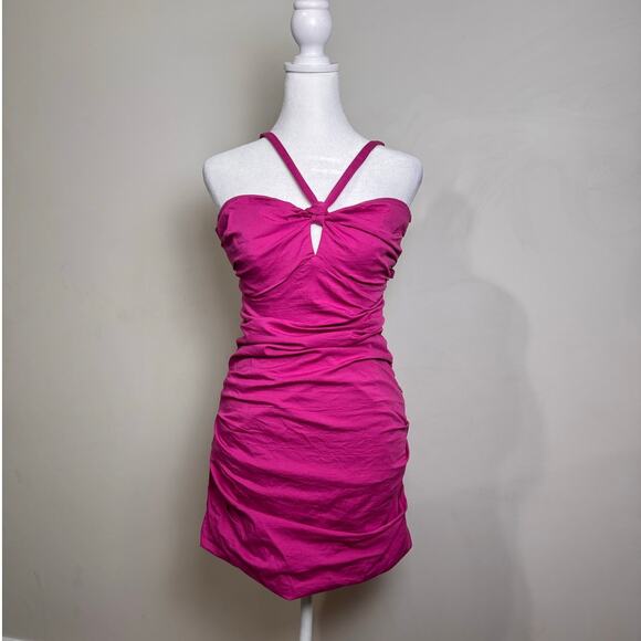 Free People Who Is She Mini Dress - Size L - Picture 3 of 8